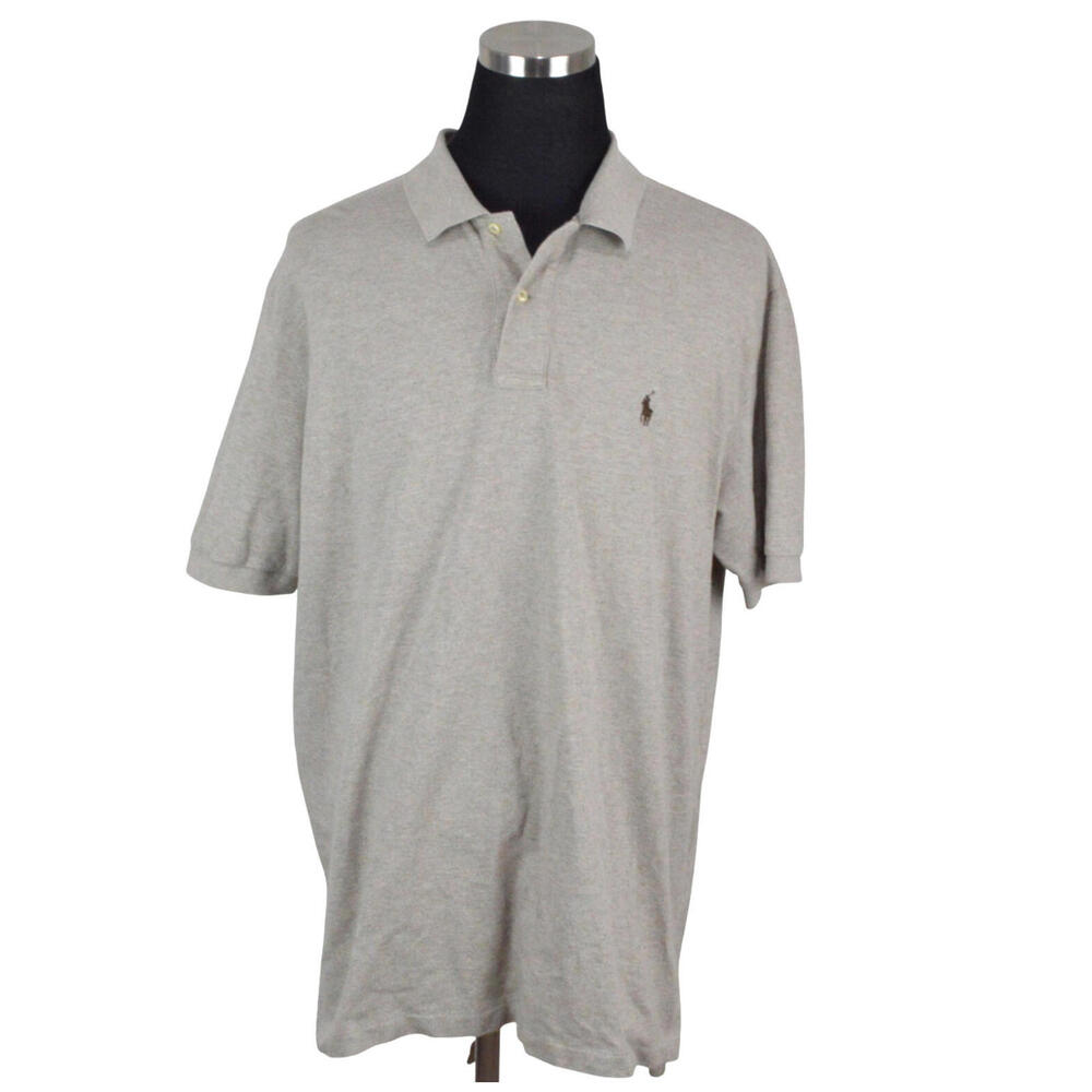 Polo Ralph Lauren Mens Polo Shirt XXL Brown Short Sleeved 100% Cotton